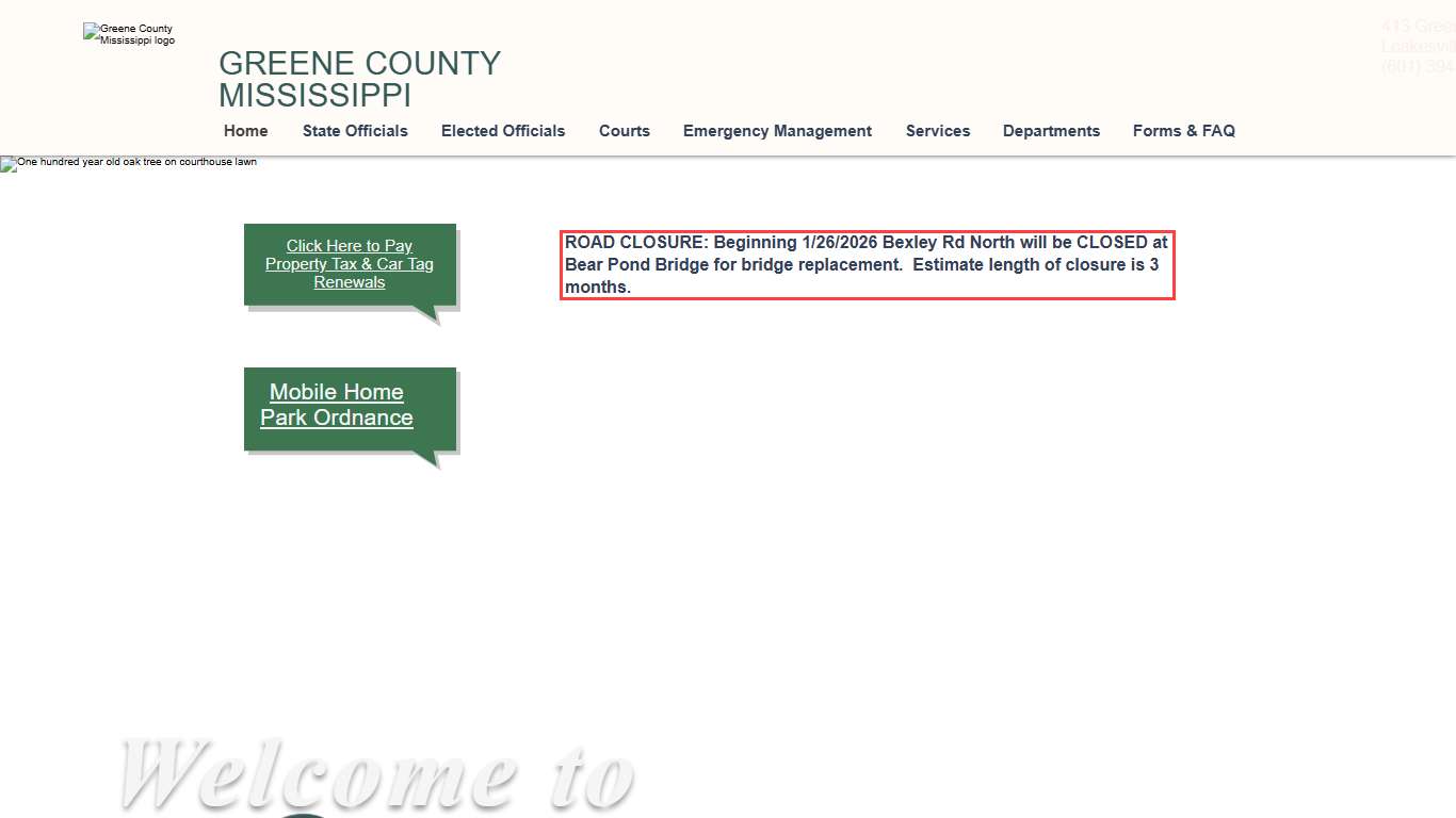 Greene County Mississippi Greene County MS Courthouse